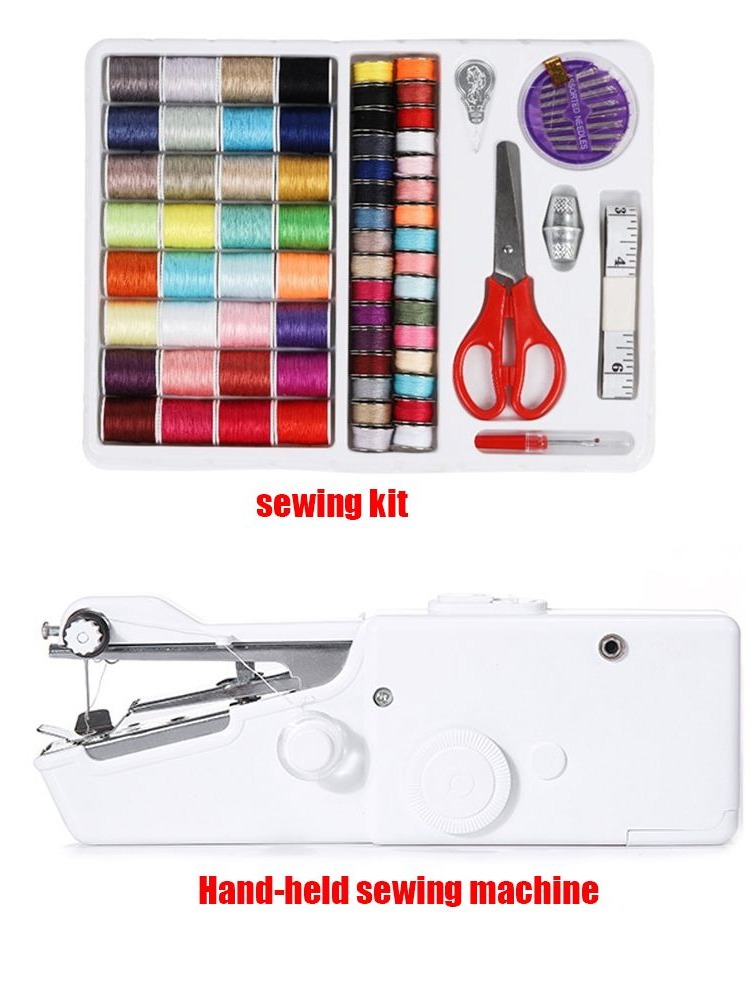 Mini Electric Sewing Machine Handheld - Zestaw do szycia podróżny, inteligentny, do