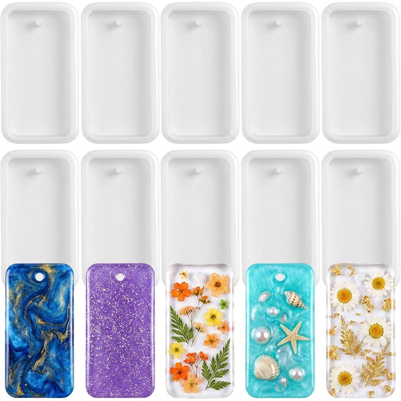 Silicone Epoxy Resin Molds Set - 10 form do odlewania żywicy, przeznaczonych