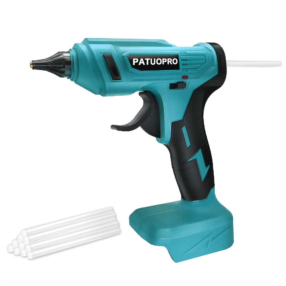 Hot Melt Glue Gun Cordless - PATUOPRO Bezprzewodowy Elektryczny Pistolet do Kleju