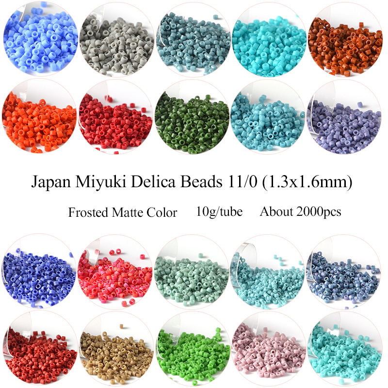 Glass Seed Beads 2Mm Jewelry Making - 11/0 japonia Miyuki Delica koraliki matowy
