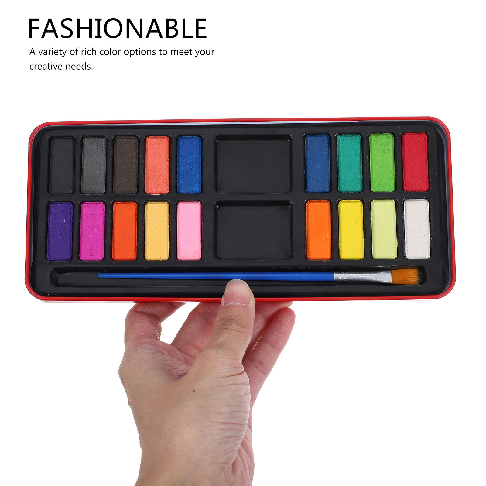 Zestaw 18 farb akwarelowych, p – Watercolor Paint Set Solid Pigment recenzja i cena