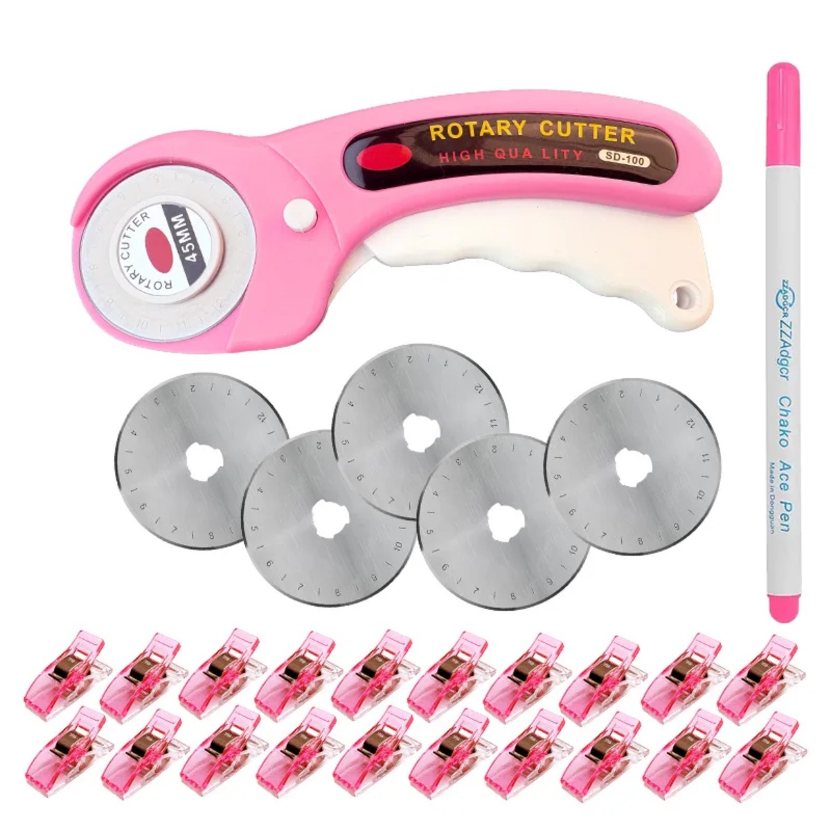 45mm różowy nożyk krążkowy do  – Rotary Cutter For Fabric 45Mm recenzja i cena