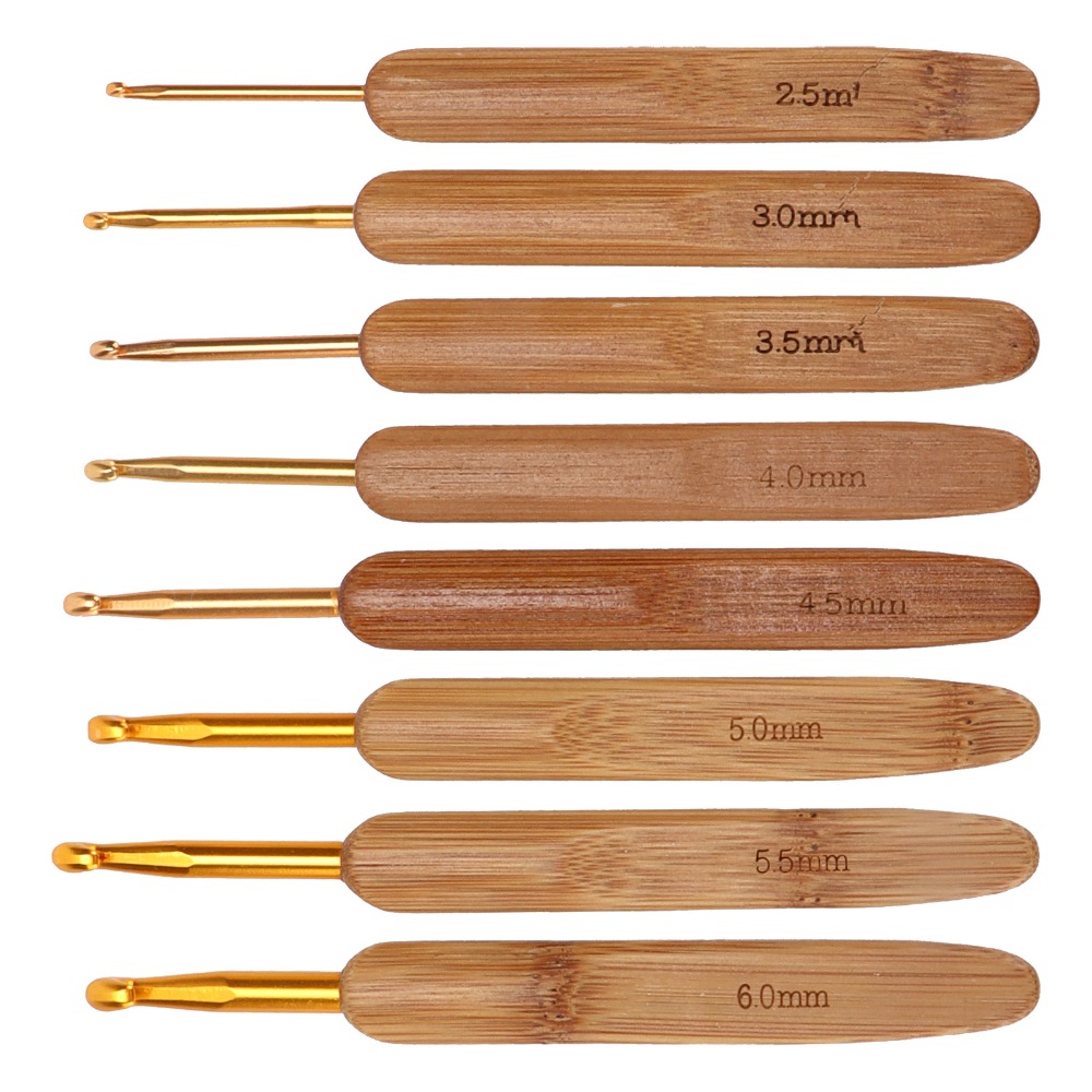 8 sztuk, zestaw haczyków do sz – Wooden Crochet Hooks Ergonomic Handle recenzja i cena