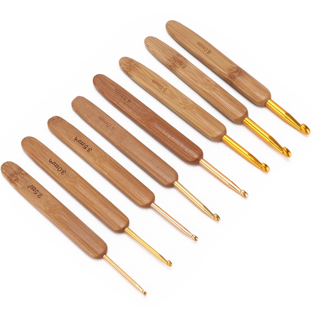 8 sztuk, zestaw haczyków do sz – Wooden Crochet Hooks Ergonomic Handle recenzja i cena