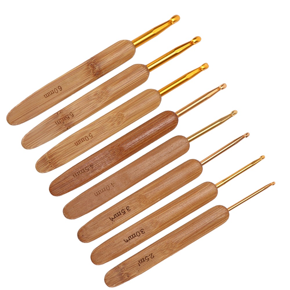 8 sztuk, zestaw haczyków do sz – Wooden Crochet Hooks Ergonomic Handle recenzja i cena
