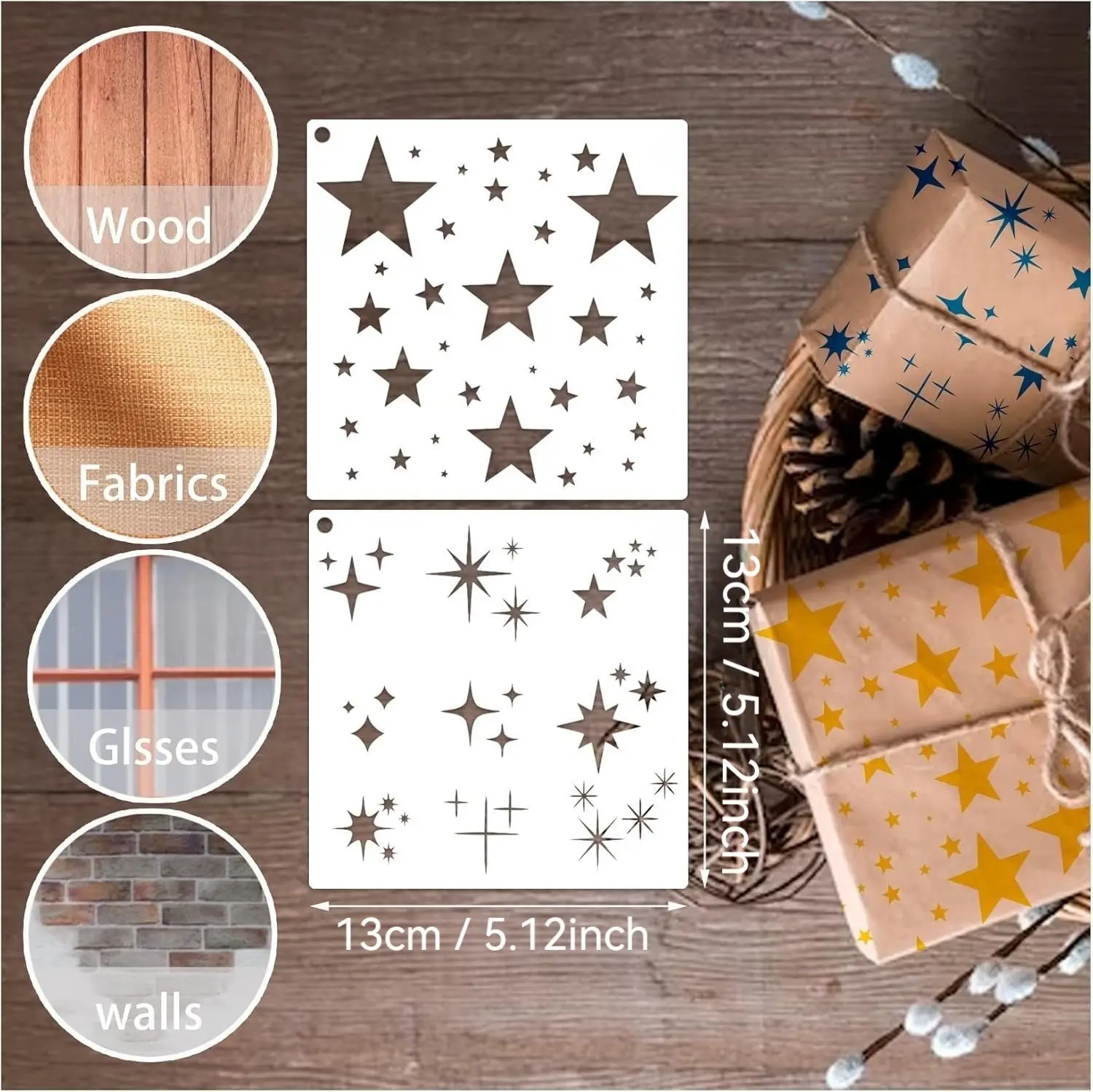 1-5 sztuk – szablon w kształci – Scrapbooking recenzja i cena