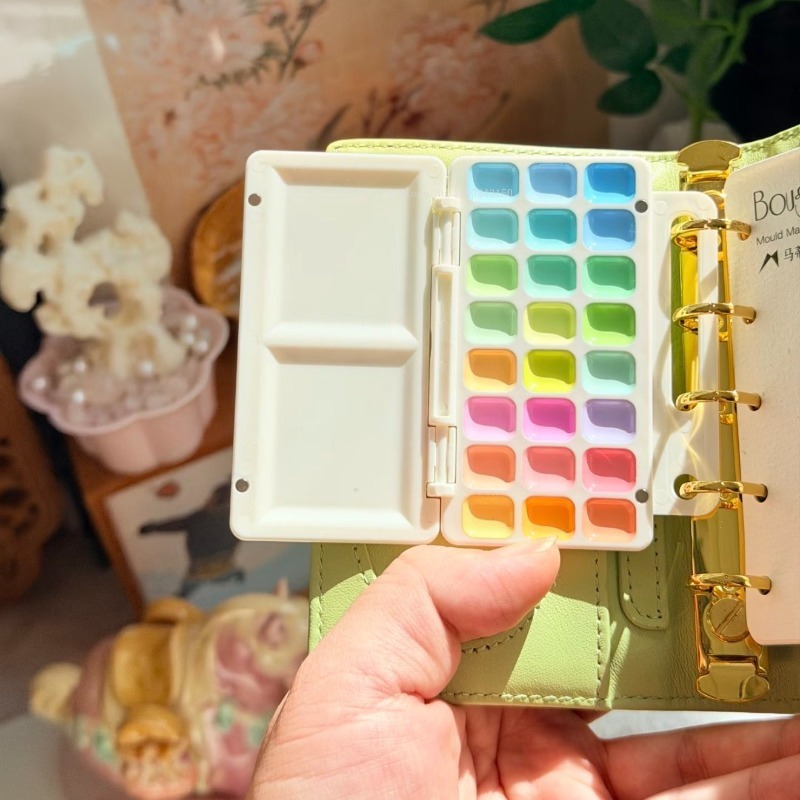 18/24 Kolorów, pigmenty akware – Watercolor Paint Set Solid Pigment recenzja i cena