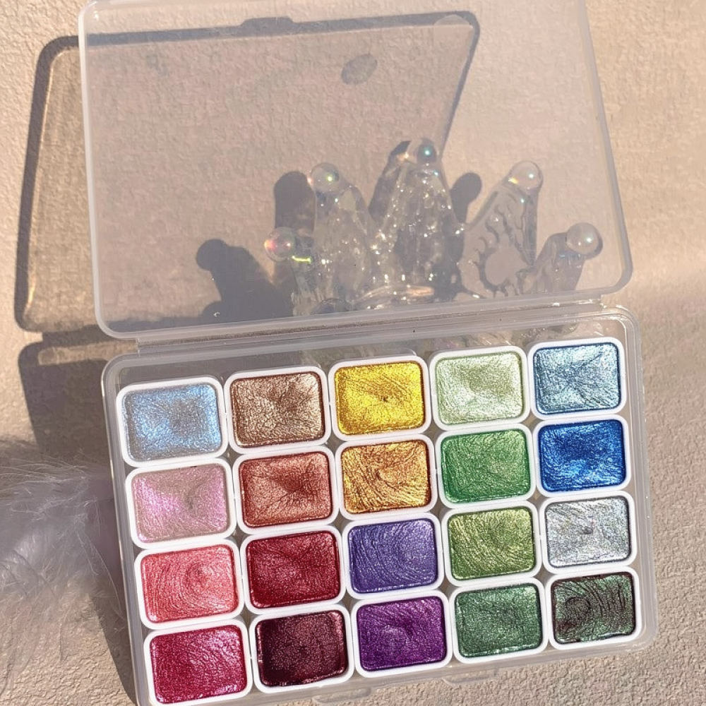 Zestaw koncentrowanych, metali – Watercolor Paint Set Solid Pigment recenzja i cena