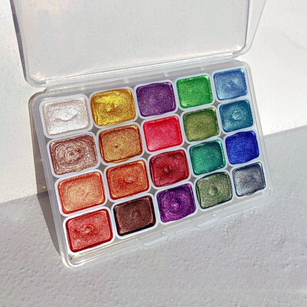 Zestaw koncentrowanych, metali – Watercolor Paint Set Solid Pigment recenzja i cena