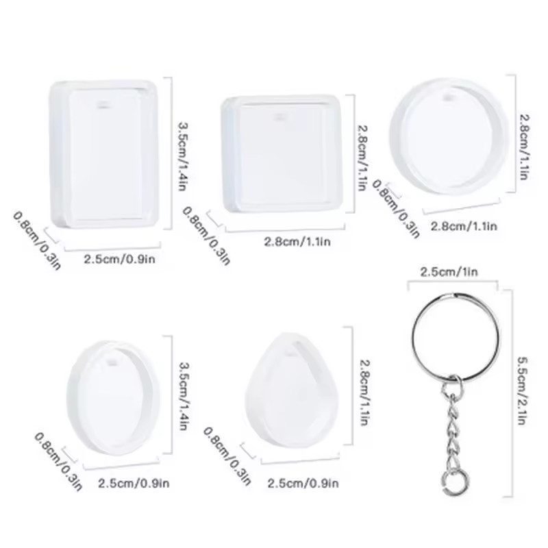 20 szt./zestaw DIY – zestaw si – Silicone Epoxy Resin Molds Set recenzja i cena